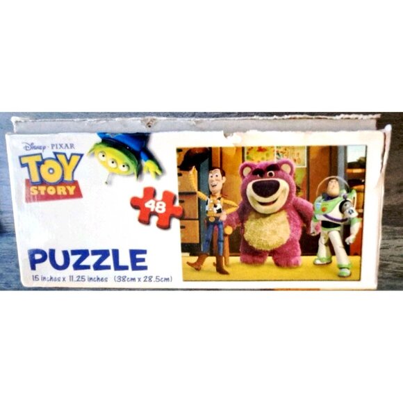 Toy Story 48 Piece Puzzle Woody, Buzz, and Lotso Bear 15" x 11.25" - Picture 7 of 13